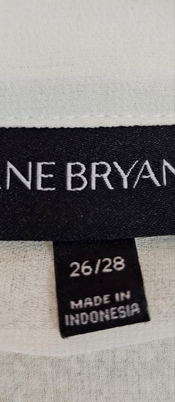 Lane Bryant Black and White Embroidered Sheer Bohemian Blouse Plus Size 26/28 - Picture 11 of 16